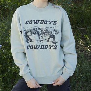 John Galt Pale Green Yosemite Crew Neck 